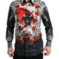 Slim Fit Floral Bull Cotton Dress Shirt