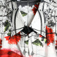 Slim Fit Floral Bull Cotton Dress Shirt