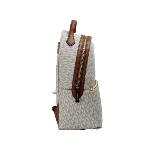 Sheila Medium Vanilla Signature PVC Front Pocket Backpack Bag
