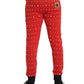 Red Year Of The Pig Jogger Sweatpants Pants