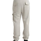 Off White Viscose Cargo Jogger Sweatpants Pants