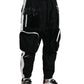 Black Nylon Cargo Jogger Men Sweatpants Pants