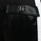 Black Nylon Cargo Jogger Men Sweatpants Pants