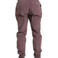 Purple Corduroy Cotton Stretch Skinny Pants