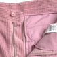 Pink Corduroy Cotton Stretch Skinny Cargo Jeans