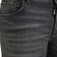 Gray Washed Cotton Stretch Skinny Denim Jeans