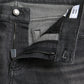Gray Washed Cotton Stretch Skinny Denim Jeans
