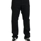 Black Cotton Stretch Slim Skinny Denim Jeans