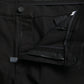 Black Cotton Stretch Slim Skinny Denim Jeans