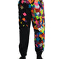Multicolor Print Nylon Jogger Sweatpants Pants