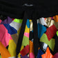 Multicolor Print Nylon Jogger Sweatpants Pants