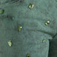 Green Crystals Cotton Stretch Slim Jeans