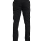 Black Wool Men Skinny Dress Pants