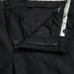 Black Wool Men Skinny Dress Pants