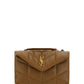Brown Lamb Leather Puffer Toy Shoulder Bag