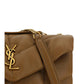 Brown Lamb Leather Puffer Toy Shoulder Bag