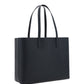 Black Calf Leather Tote Shoulder Bag