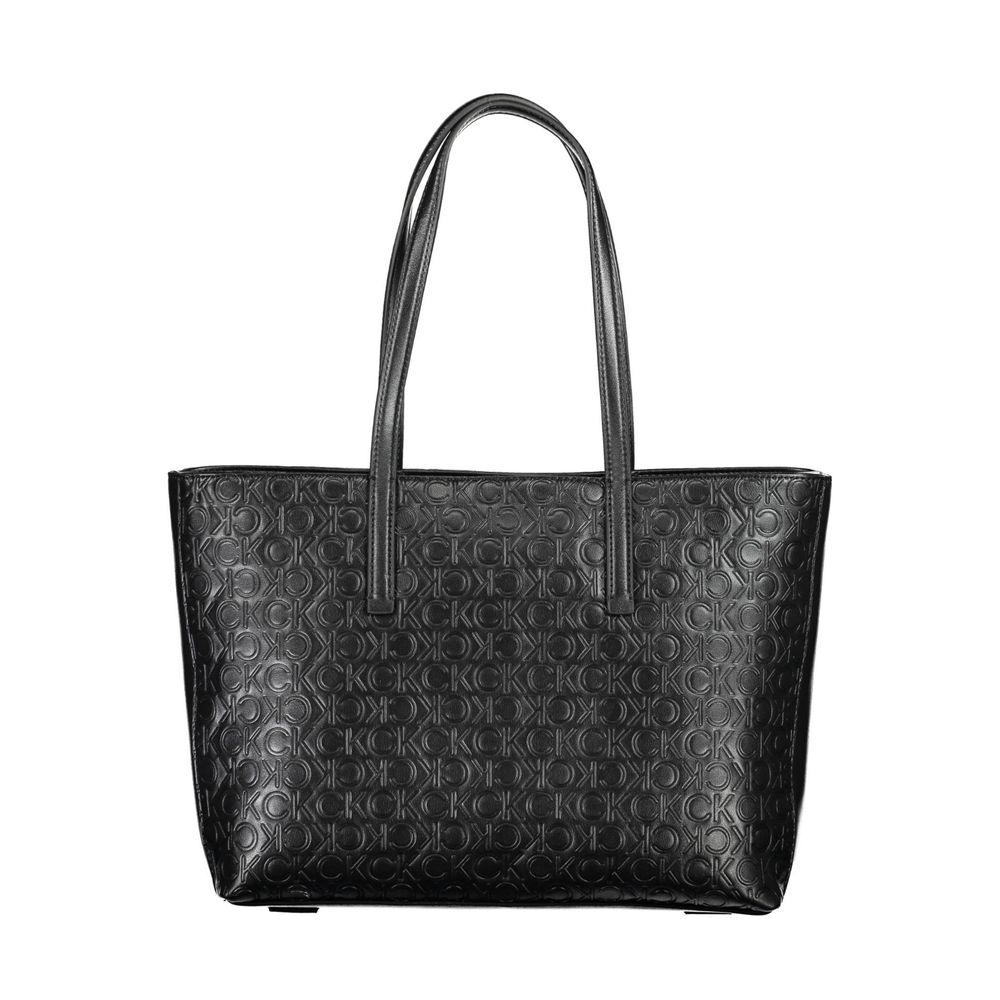Black Polyester Handbag