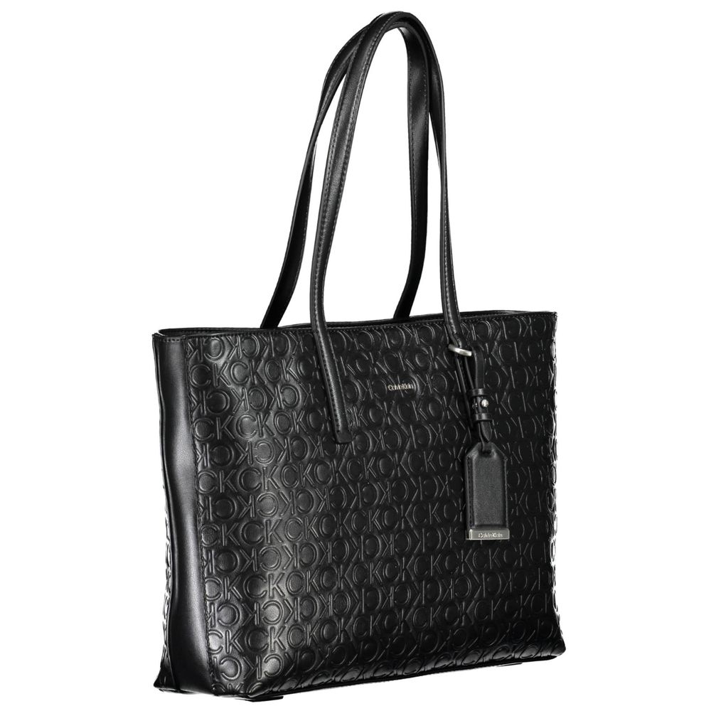 Black Polyester Handbag