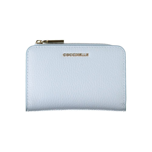 Light Blue Leather Wallet