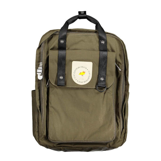 Green Cotton Backpack