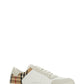 White Multicolor Calf Leather Sneakers
