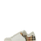 White Multicolor Calf Leather Sneakers