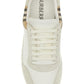 White Multicolor Calf Leather Sneakers