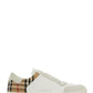 White Multicolor Calf Leather Sneakers