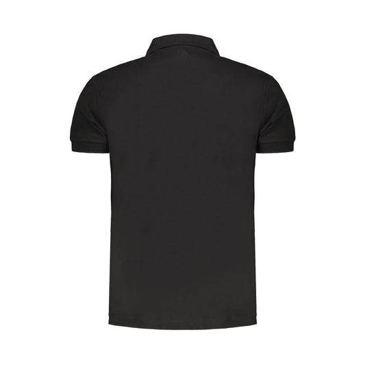 Black Cotton Polo Shirt