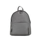 Abbeydale Branded Charcoal Grey Pebbled Leather Backpack Bookbag