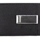 Chase Business Small Black Grained Leather Money Clip Card Case Wallet