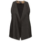 Black Linen Vest