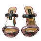 Multicolor Jacquard Crystals Sandals Shoes