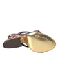 Multicolor Jacquard Crystals Sandals Shoes