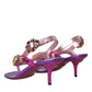 Multicolor Crystals Slingback Sandals Shoes