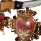 Gold Brass Sacred Heart Waist Belt