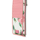 Pink Floral Leather DG Logo Zip Card Holder Women Wallet