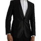 Black MARTINI Single Breasted Coat Blazer