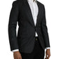 Black Stripe MARTINI Single Breasted Coat Blazer
