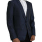 Blue MARTINI Shawl Single Breasted Blazer