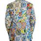 Multicolor Majolica TAORMINA Single Breasted Blazer