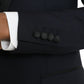 Dark Blue MARTINI Wool Formal 3 Piece Suit