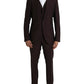 Maroon Wool MARTINI Formal 3 Piece Suit