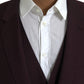 Maroon Wool MARTINI Formal 3 Piece Suit