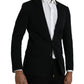 Black Wool 2 Piece Single Breasted Suit