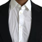 Black Wool 2 Piece Single Breasted Suit