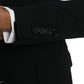 Black Wool 2 Piece Single Breasted Suit