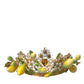 Gold Tone Brass Crystal Sicily Lemon Head Crown Tiara