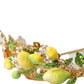 Gold Tone Brass Crystal Sicily Lemon Head Crown Tiara